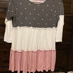 Egs Tiered 3/4 Sleeve Top